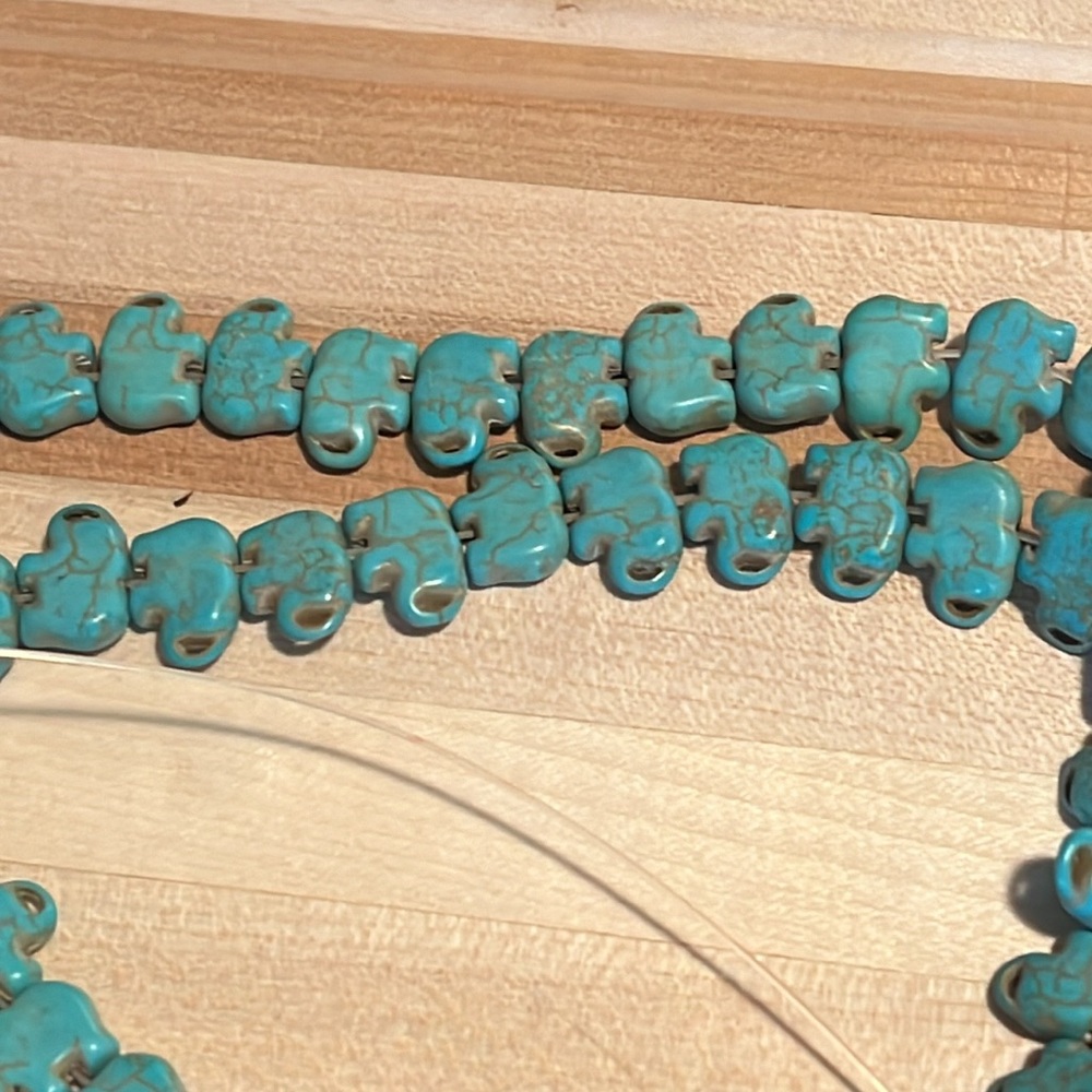 Elephant beads 2, 15 inch strands.
